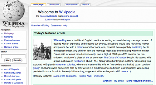 Wikipedia Wife Selling? Really? Wikipedia Wife Selling? Really?