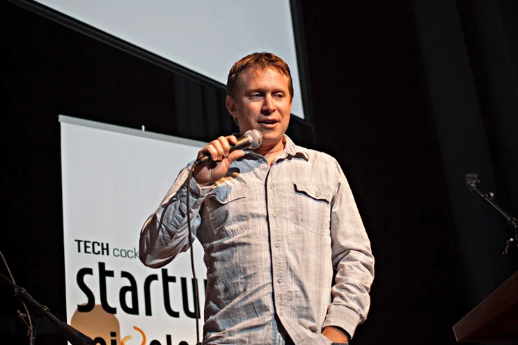 Eric Lunt speaks at Tech Cocktail Startup Mixology Conference