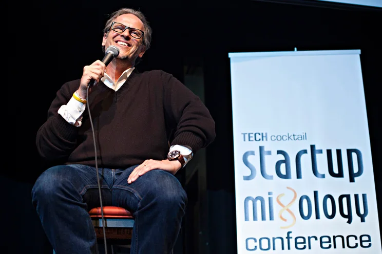 Tony Conrad speaking at Tech Cocktail's Startup Mixology Conference