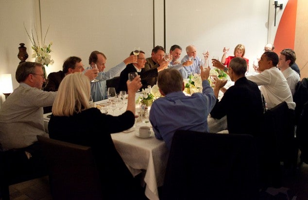A Toast To Silicon Valley Elite by Barack Obama A Toast To Silicon Valley Elite by Barack Obama