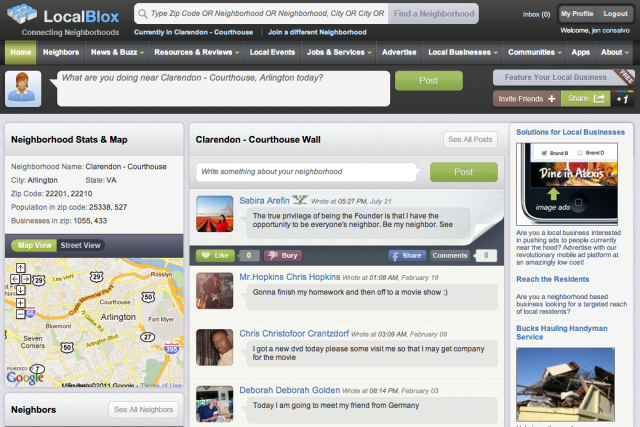 Localblox.com showing updates in my neighborhood. Localblox.com showing updates in my neighborhood.
