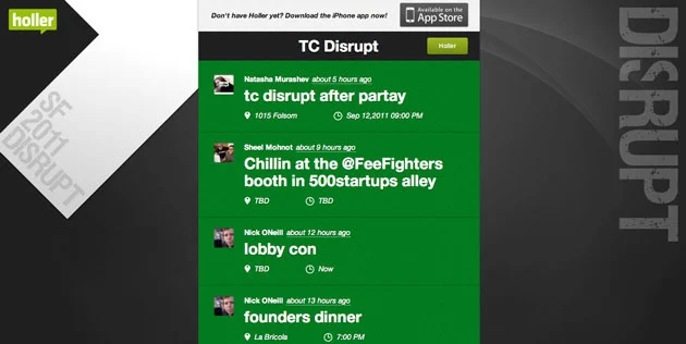 Holler Group TCDisrupt 2011 Screen-shot