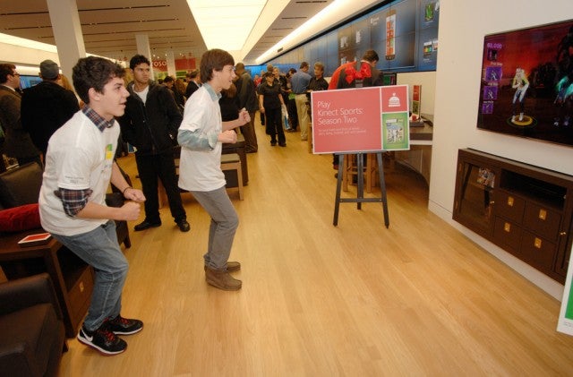 Kinect in the Microsoft Store at Tyson's Corner Kinect in the Microsoft Store at Tyson's Corner