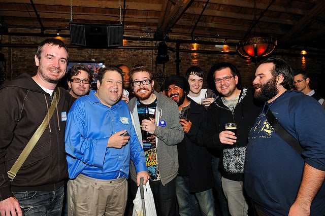 Ron May with Harper Reed and company at Tech Cocktail Event - ChicagoMicro Image Credit