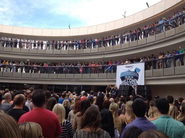 Zappos HQ Tony Hsieh Welcomes Zappos