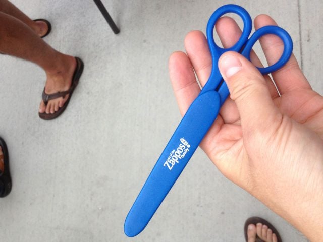 Zappos Scissors for Ribbon Cutting