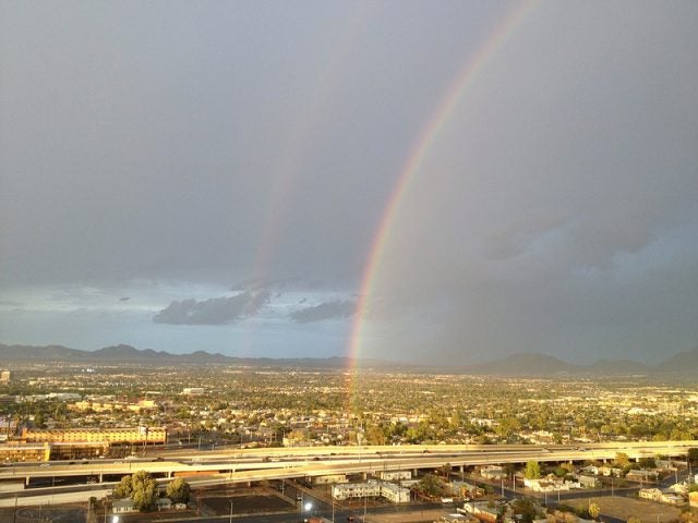 double rainbow downtown Las Vegas