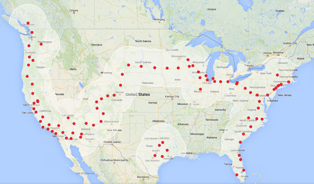 Tesla stations