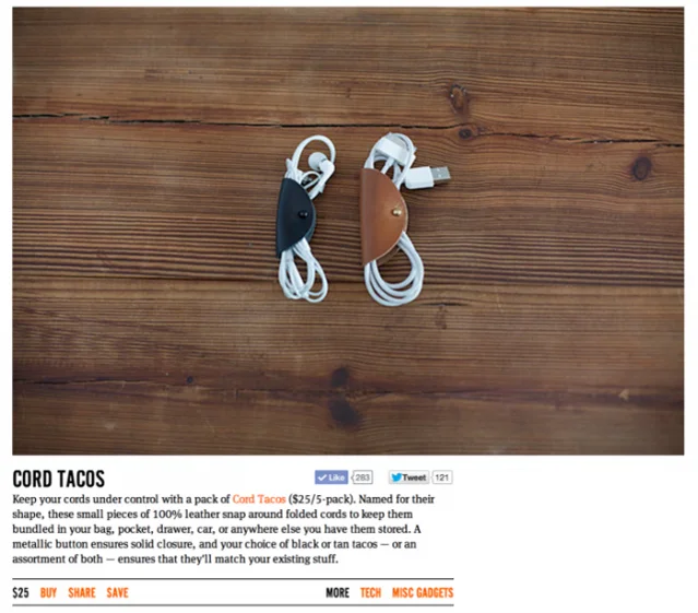 cord tacos on uncrate
