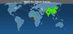 Where e-waste gets shipped.
