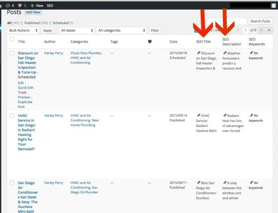 SEO title and description