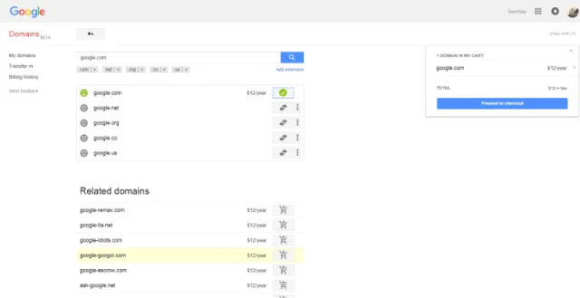 Google.com Proof of Purchase