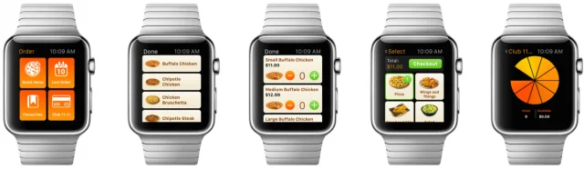 PizzaPizza's wearable application for Apple Watch