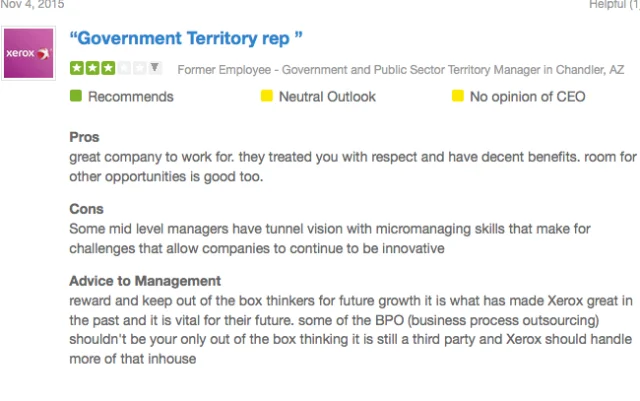 Glassdoor Review