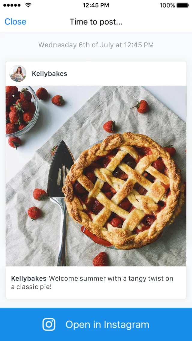 Instagram on Buffer