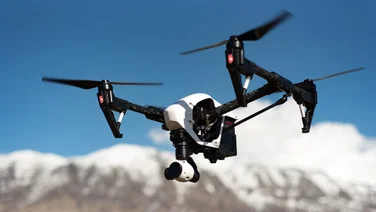 drones flying