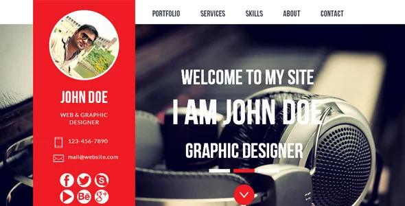 Muse Portfolio Theme Example