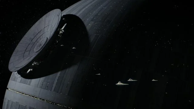Death star, SciFi, planet, dark side,