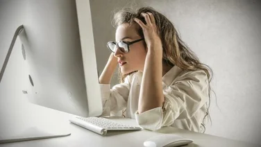 stressing, stress, woman, buzzwords