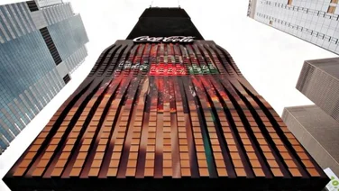 Times Square Coca-Cola 3D Robotic Billboard