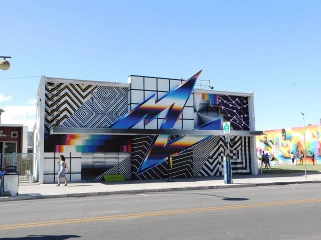 Felipe Pantone mural Life is Beautiful Las Vegas