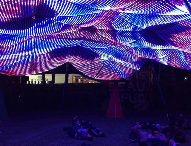 LED blanket at Life is Beautiful