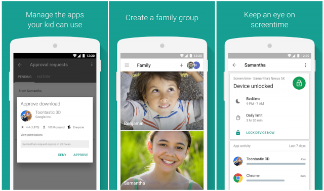 Google Family Link na App Store