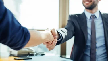 loyal customer handshake