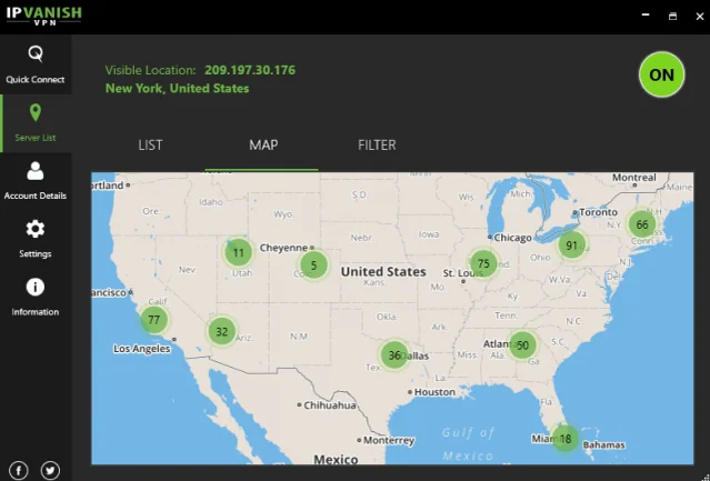 IPVanish Locations