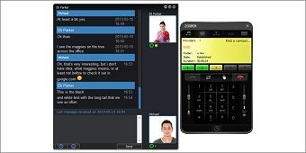 ZoiPer softphone app: chat messaging