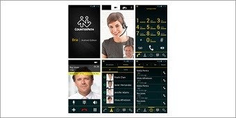 Counterpath Bria softphone app on mobile