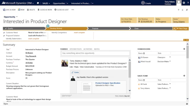 Microsoft Dynamics CRM Interest