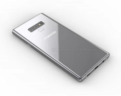 Samsung Note 9 renders dual cameras