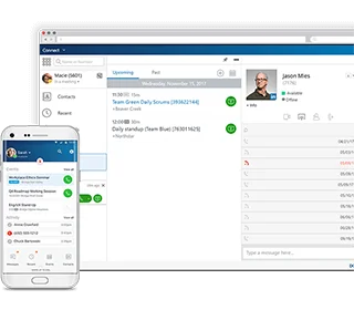 Mitel Phone System on desktop and mobile