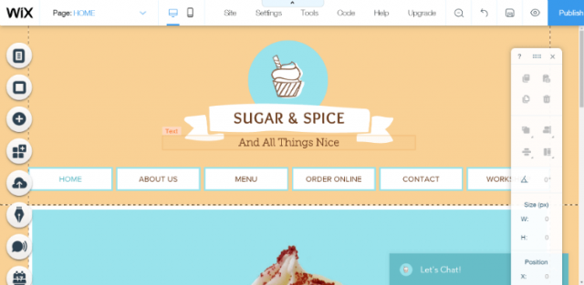 Wix example website