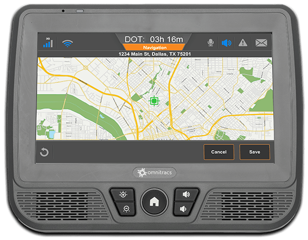 Omnictracs IVG Nav Display Fleet Management