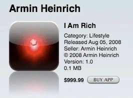 The I Am Rich app
