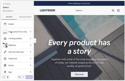 Shopify POS website builder