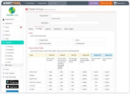 AssetTiger asset tracking system software