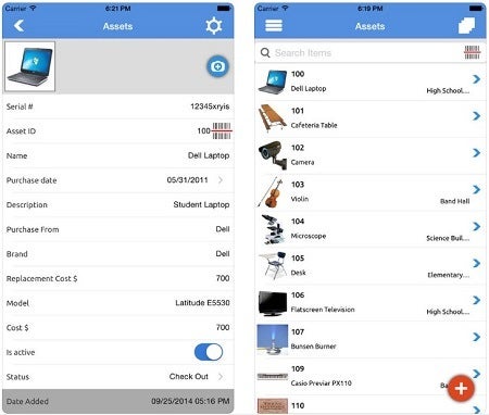 AssetPanda asset tracking mobile app