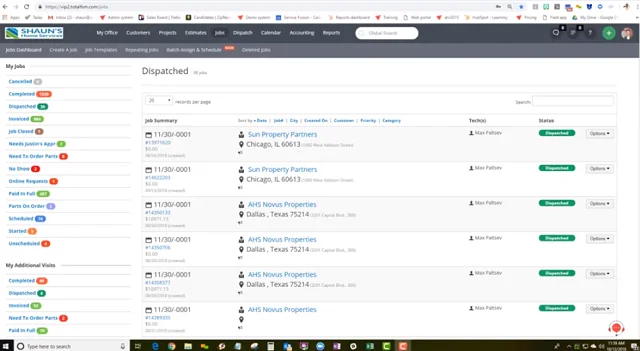 Service Fusion dispatch software