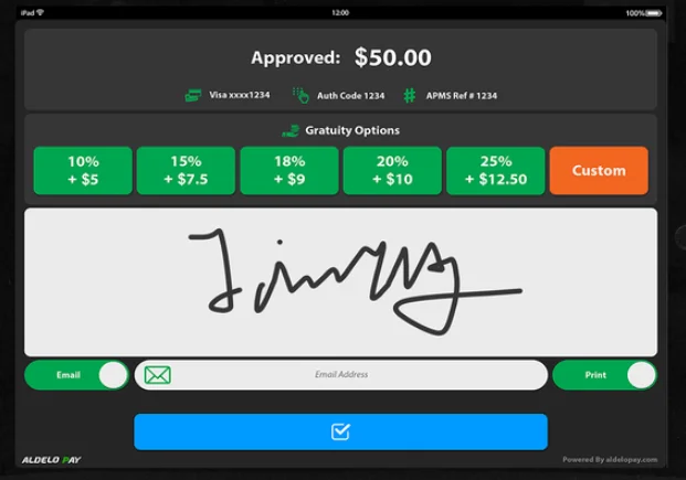 Aldelo Pay merchant services