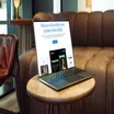 laptop displaying wordpress homepage