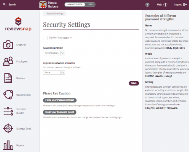Reviewsnap Security