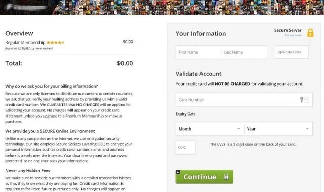 Another 'Avengers: Endgame' download scam page