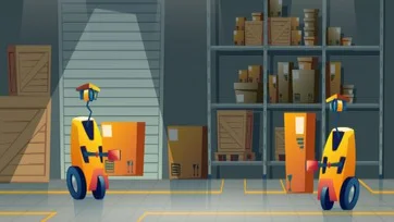 Amazon robots box-packing