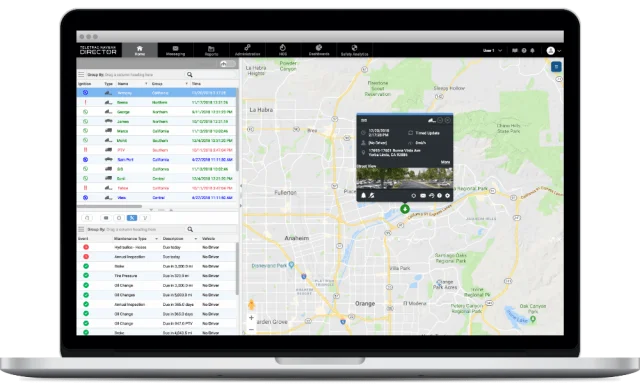 Teletrac Navman FMS map view