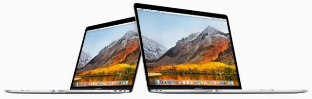 Apple MacBook Pro 13 inch 15 inch facing forward
