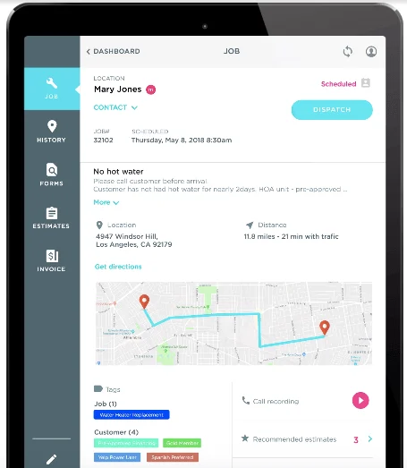 ServiceTitan Mobile Customer