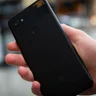 Google Pixel 3a review rear case in hand